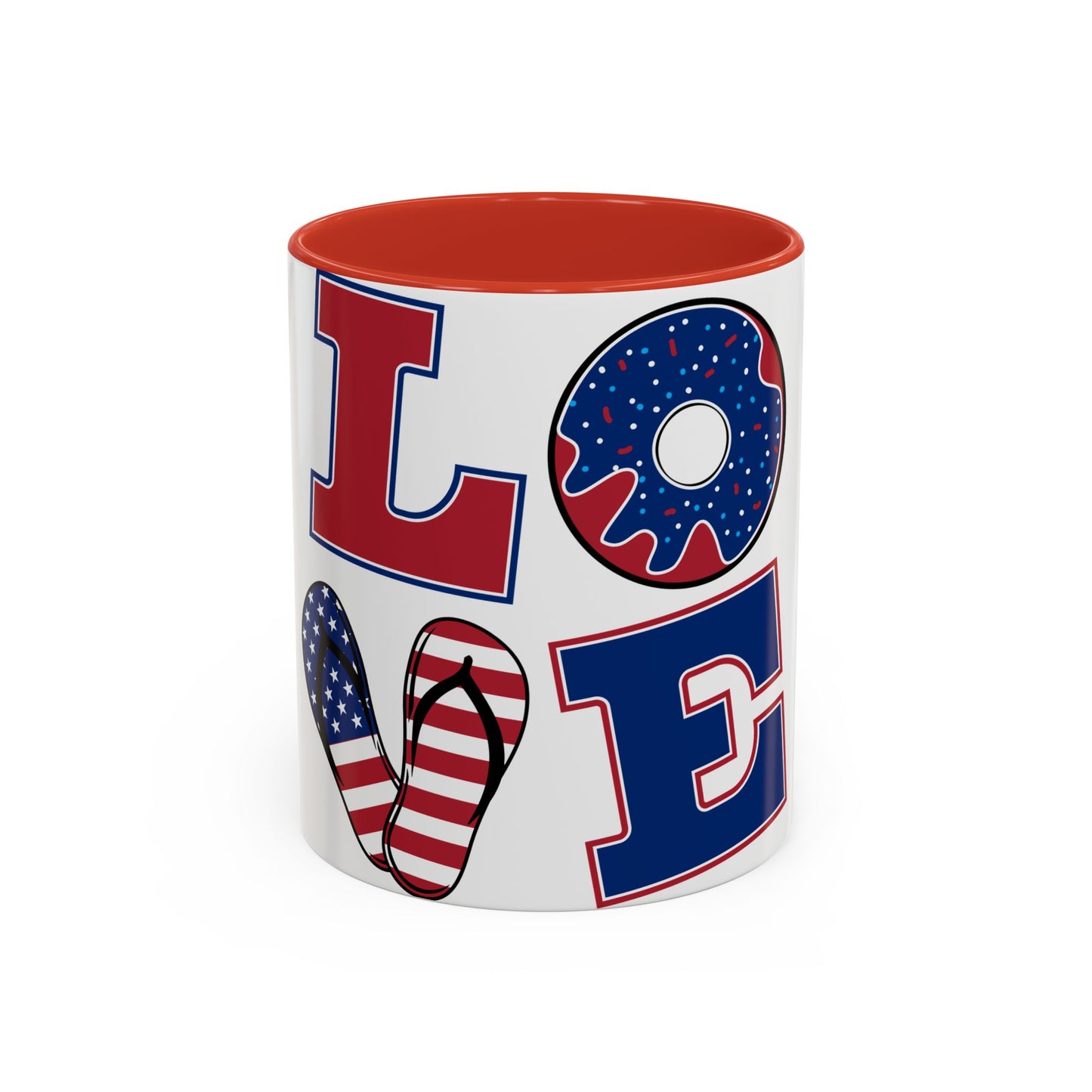 Patriotic Love Coffee Mug - 11oz & 15oz - Perfect for Celebrations & Gifting