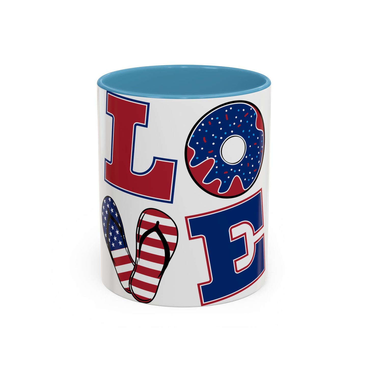 Patriotic Love Coffee Mug - 11oz & 15oz - Perfect for Celebrations & Gifting