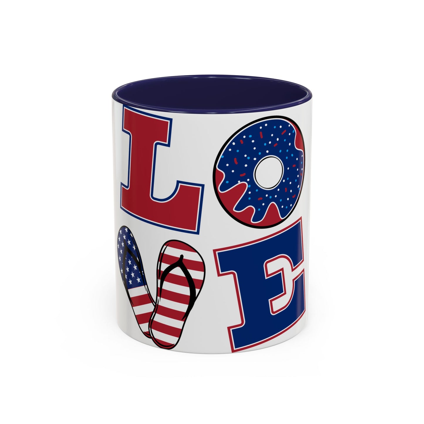 Patriotic Love Coffee Mug - 11oz & 15oz - Perfect for Celebrations & Gifting