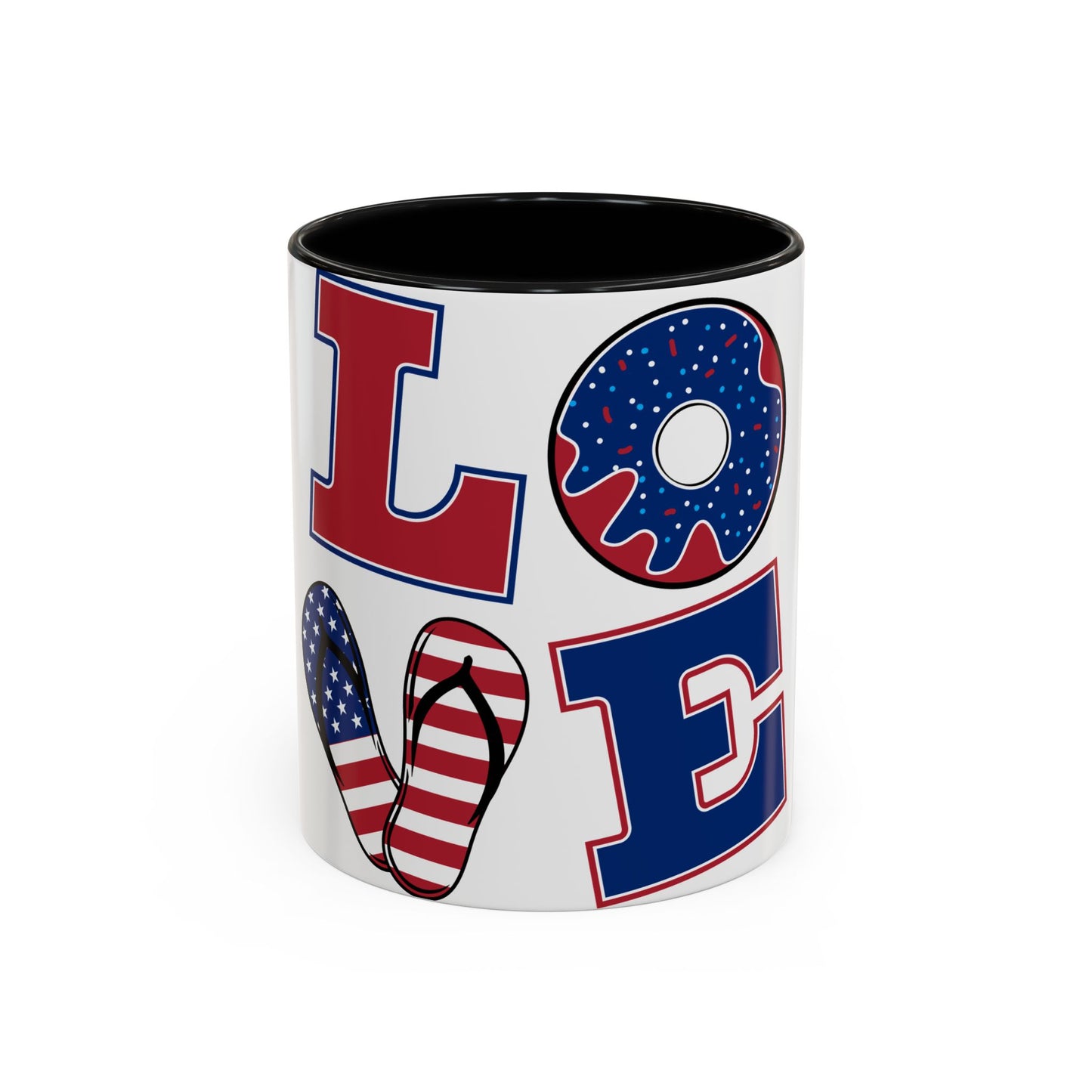 Patriotic Love Coffee Mug - 11oz & 15oz - Perfect for Celebrations & Gifting