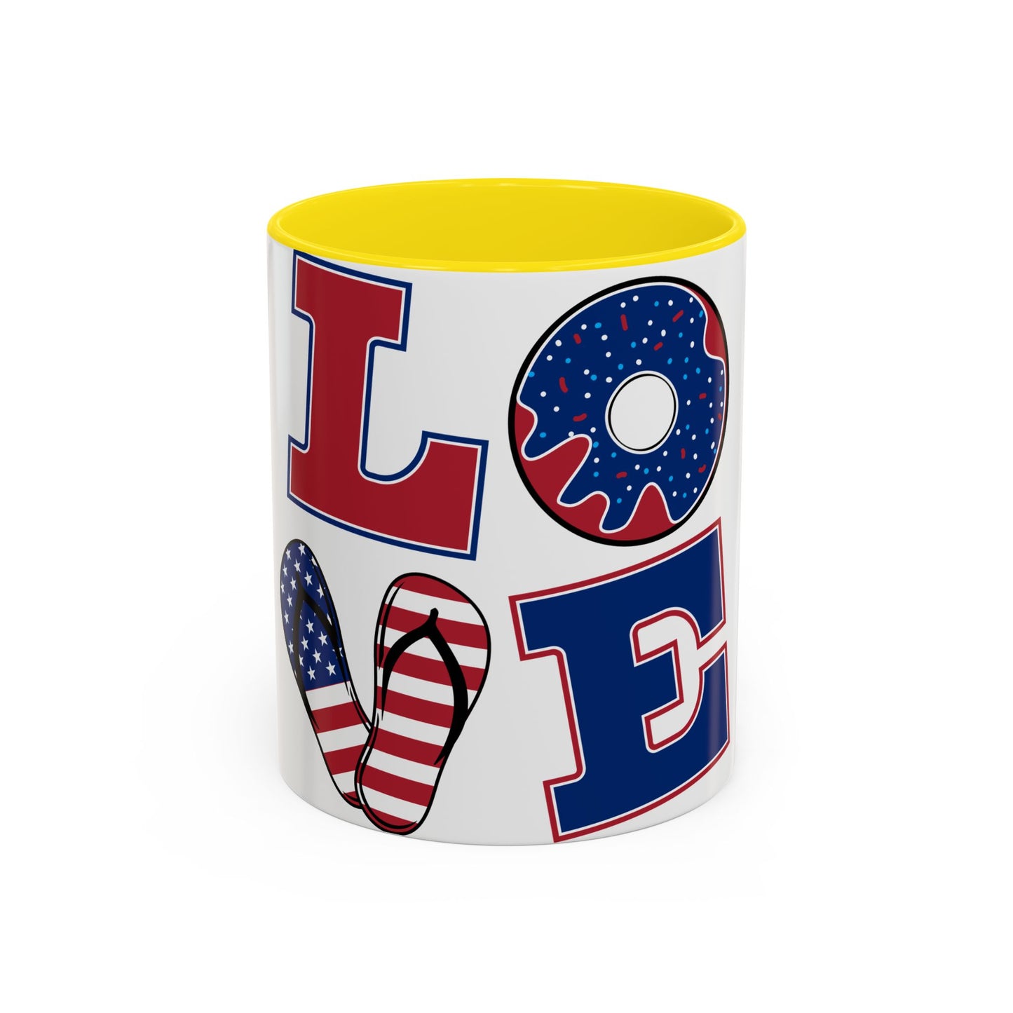 Patriotic Love Coffee Mug - 11oz & 15oz - Perfect for Celebrations & Gifting