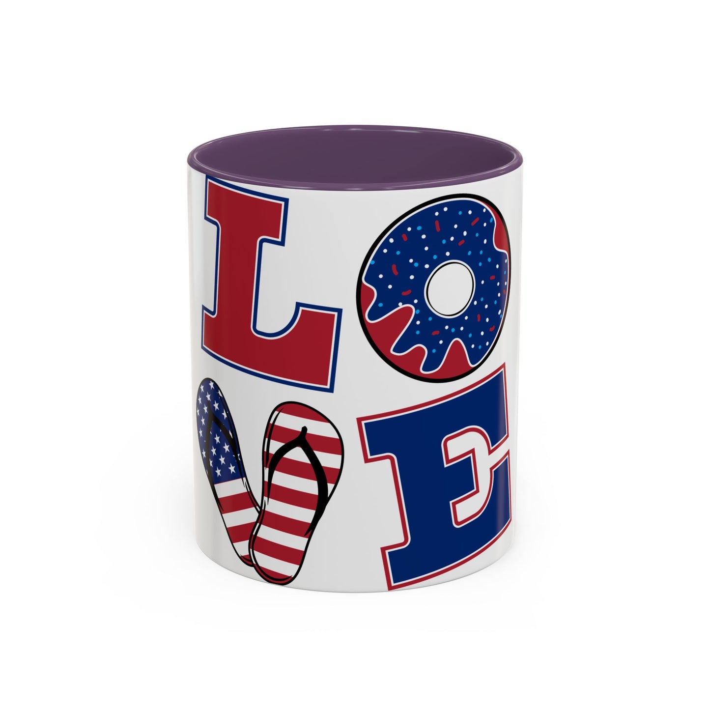 Patriotic Love Coffee Mug - 11oz & 15oz - Perfect for Celebrations & Gifting