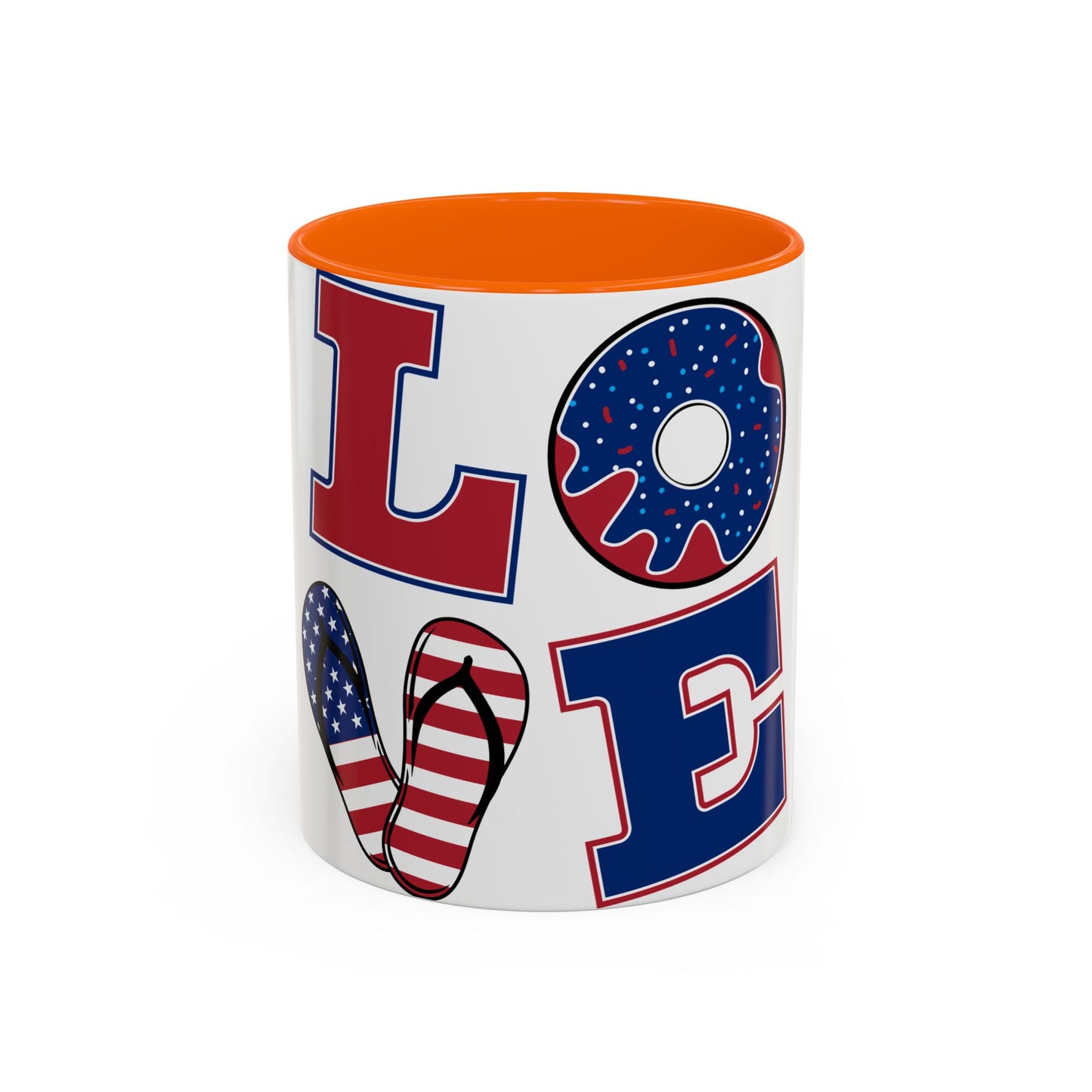 Patriotic Love Coffee Mug - 11oz & 15oz - Perfect for Celebrations & Gifting