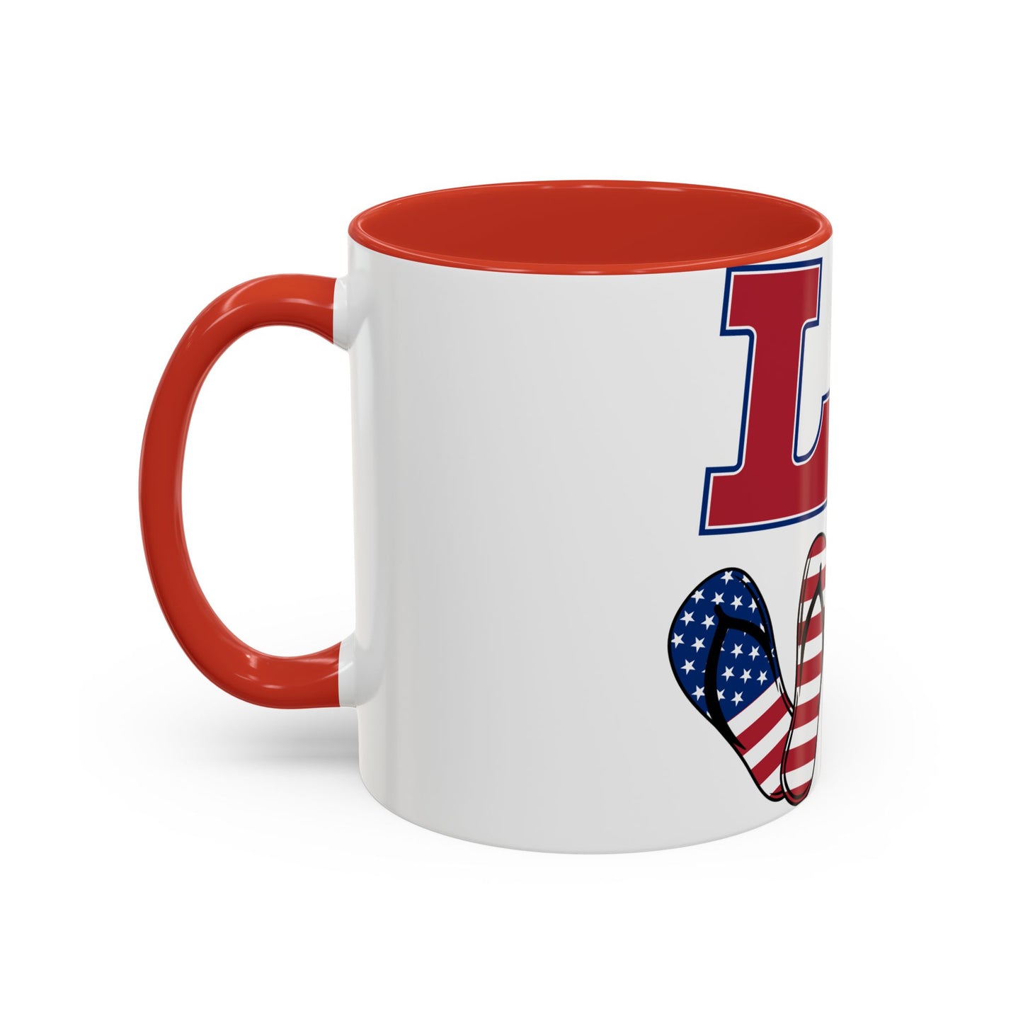 Patriotic Love Coffee Mug - 11oz & 15oz - Perfect for Celebrations & Gifting